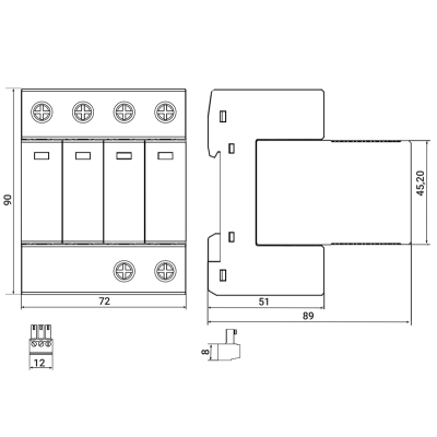 B PRO 12,5/275 4P-R  (s signalizacijo)